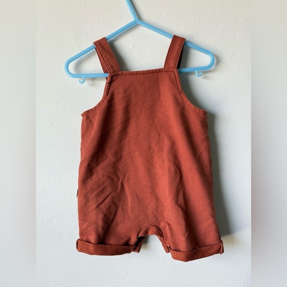 Cozy Rust Kids Overalls - Picture 4 of 4